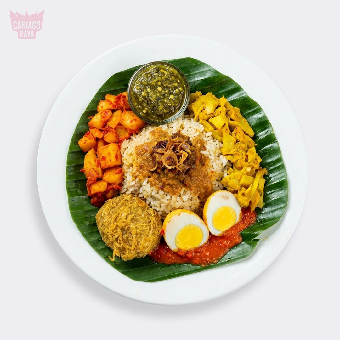 Nasi Padang Telur Komplit