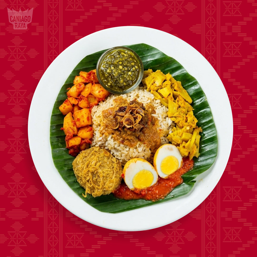 Nasi Padang Telur Komplit
